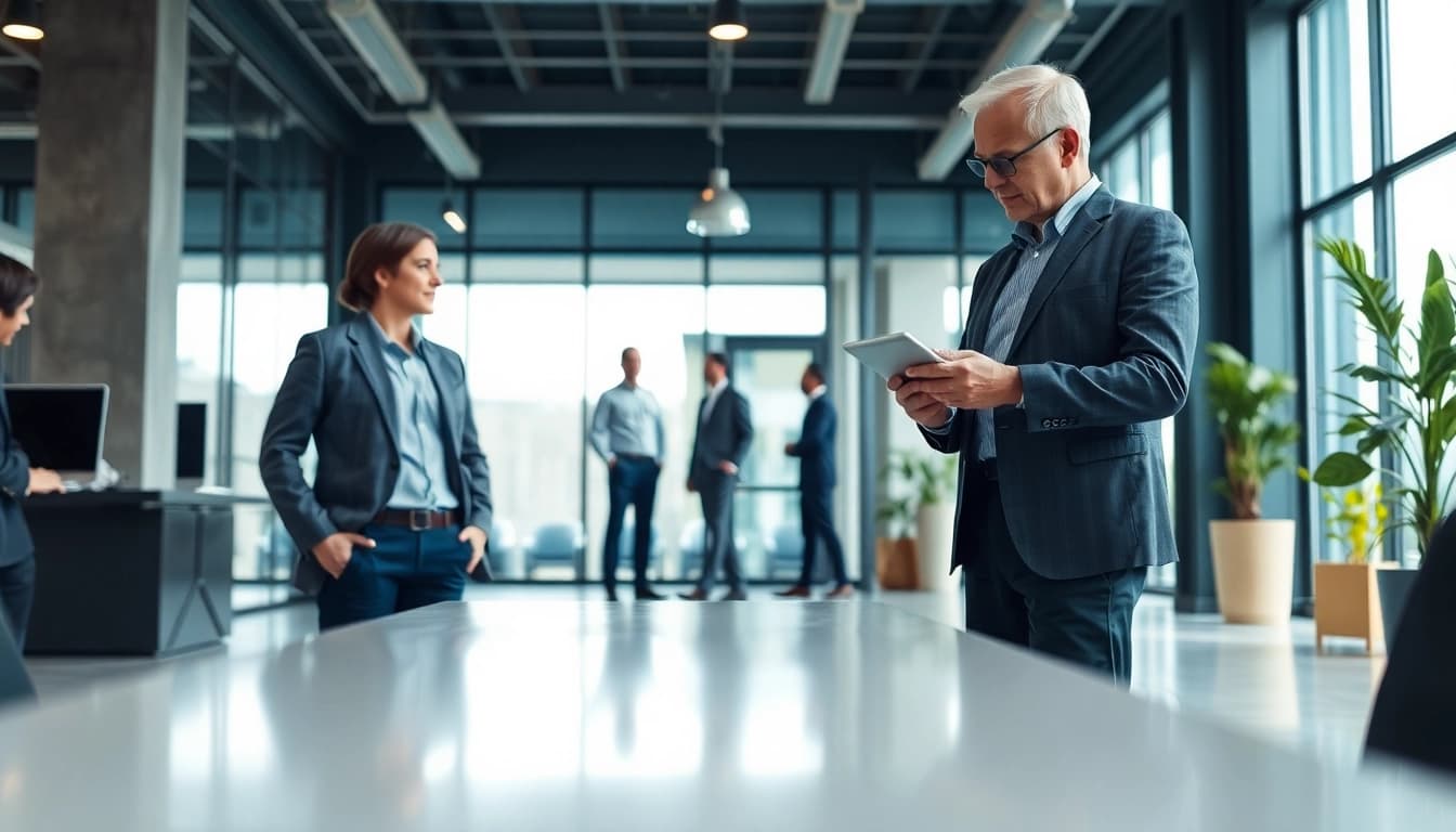 Headhunter Ingenieure in einem modernen Büro, das erfolgreiche Karrieren fördert.