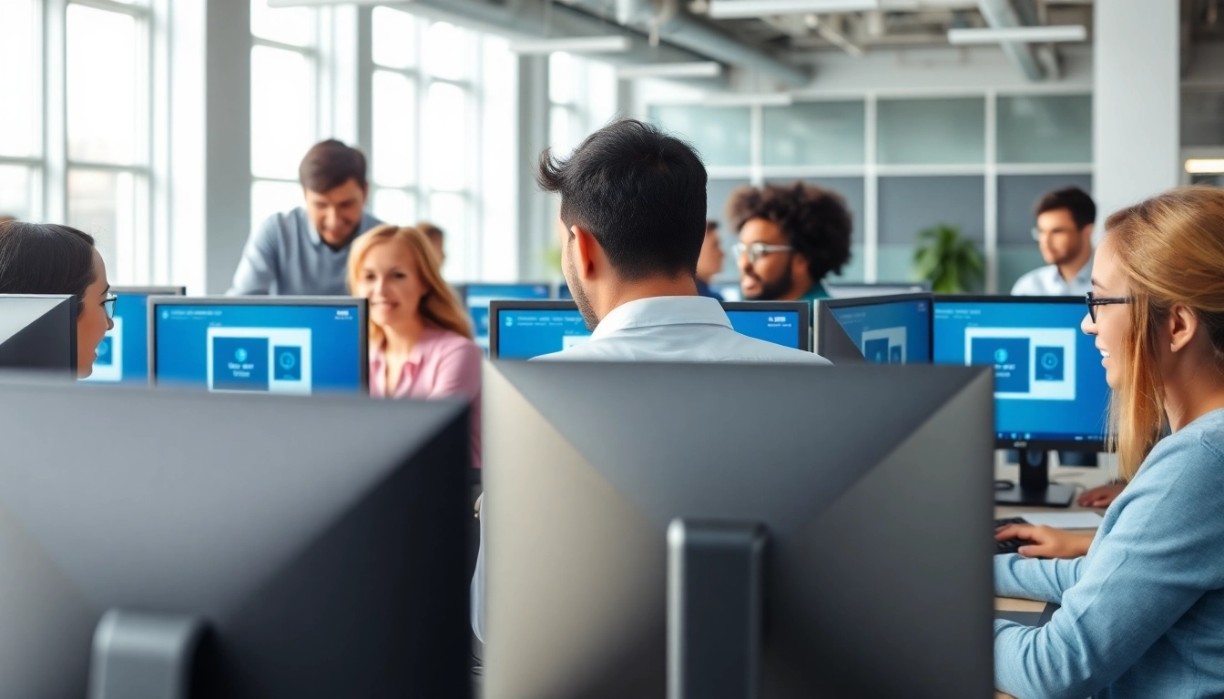 Veranschaulicht die Verwendung von Remote Desktop CAL 2025 pro Benutzer in einer Büroumgebung.
