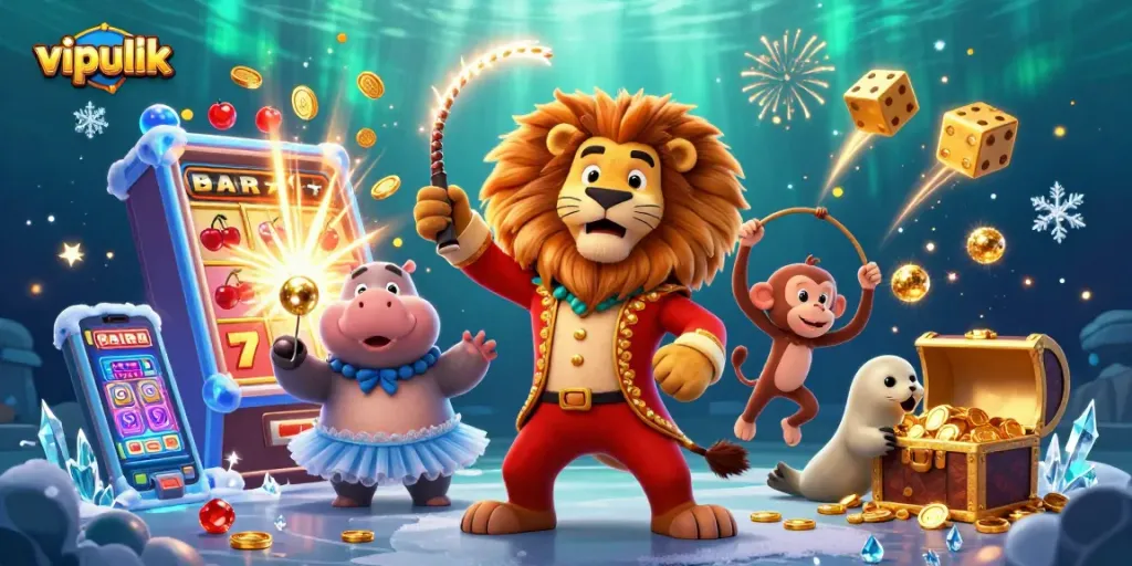 Experience the thrill of vipluck casino with vibrant characters and dynamic game elements.