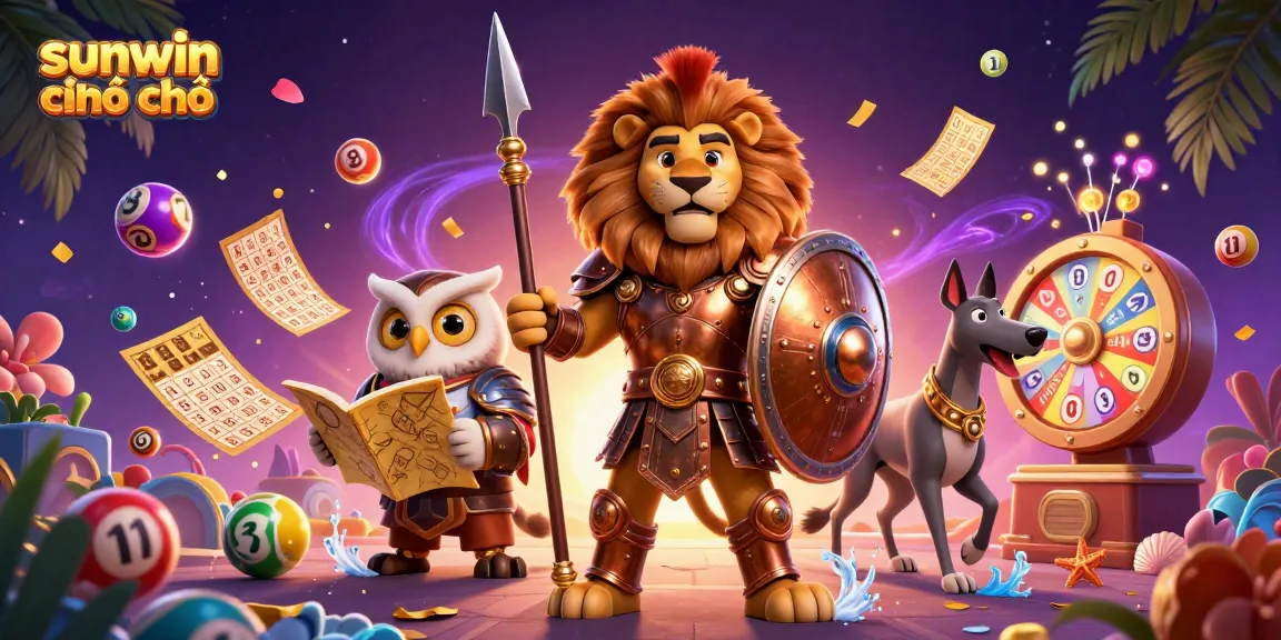 Experience the excitement of sunwin chính chủ with a vibrant casino scene featuring dynamic characters and game elements.